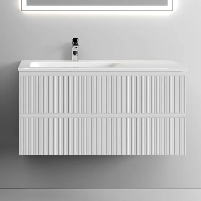 Тумба с раковиной Sancos Snob T 100 см, L, bianco Sancos — Оригинал