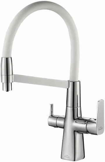 Смеситель для кухни Steel Hammer SH 818-8 CR с гибким изливом