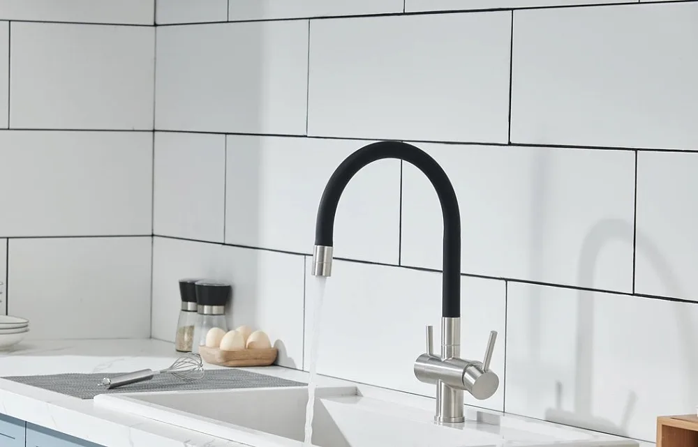 Смеситель для кухни Emar Steel ЕС - 3015 satin Sancos — официальный сайт