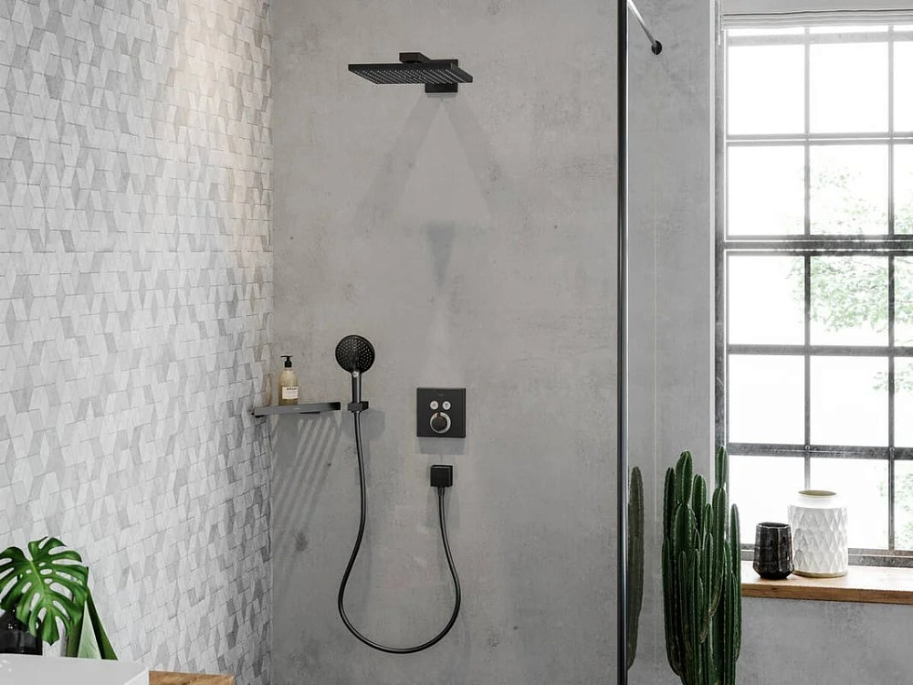 Душевая лейка Hansgrohe Raindance Select S 26530670 матовая черная