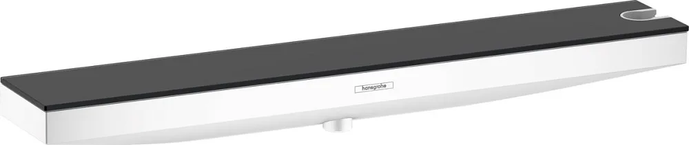 Шланговое подключение Hansgrohe Rainfinity 26858700, с полкой Sancos — официальный сайт