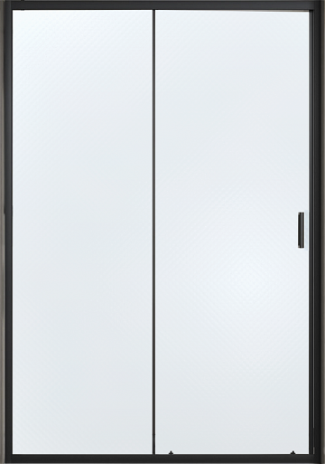 Душевая дверь в нишу Vincea City VDS-5CT110CLB 110 см, стекло прозрачное, черный