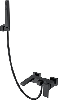 Смеситель для ванны с душем Boheme Qubic 473-B, matt black