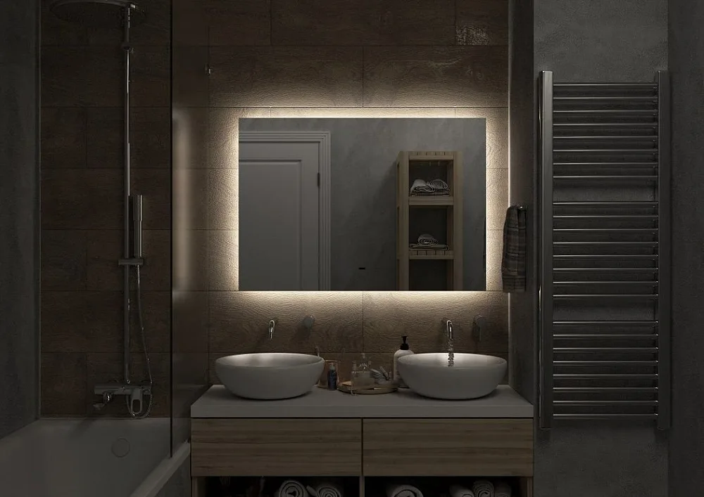 Зеркало Art&Max Perugia 100 с подсветкой Sancos — официальный сайт