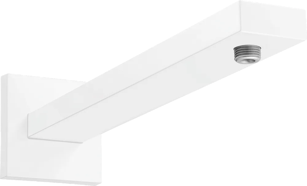 Кронштейн для верхнего душа Hansgrohe Square 27694700 38,9 см, матовый белый Sancos — официальный сайт