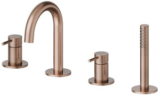 Смеситель на борт ванны Newform X-Steel 316 69682XC.59.067, брашированная бронза