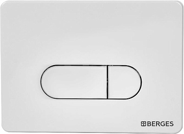 Система инсталляции для унитазов Berges Novum D4, с кнопкой смыва, белая soft touch