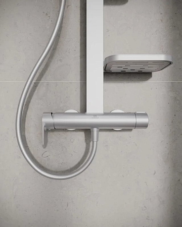 Душевая стойка Ideal Standard Alu+ BD584SI, silver