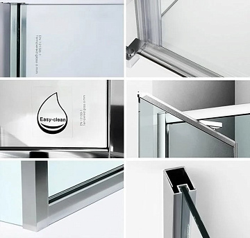 Душевой уголок Wasserkraft Salm 27I28 80x90 см