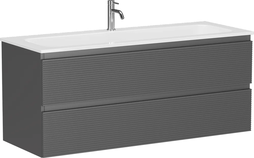 Тумба под раковину Sancos Folk 120 подвесная Grey soft (темно-серый), FL120GS Sancos — официальный сайт