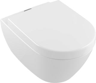 Унитаз подвесной Villeroy & Boch Subway 2.0 5614A101 9M78S101 с микролифтом, безободковый, глянцевый