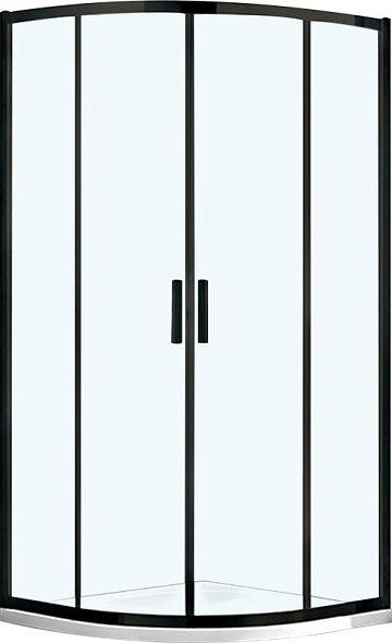 Душевой уголок Vincea Garda VSQ-1G900CLB 90x90, профиль чёрный, стекло прозрачное