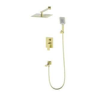Душевой комплект Oliveeka D OL-939003-BG С ВНУТРЕННЕЙ ЧАСТЬЮ, золотой матовый