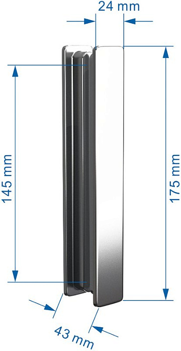 Душевая дверь в нишу Abber Komfort AG90120 120 см, профиль черный, стекло прозрачное
