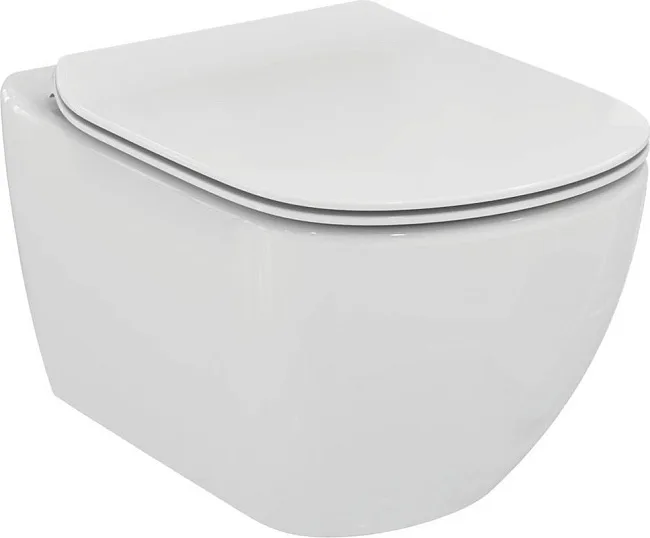 Крышка-сиденье Ideal Standard Tesi T352701 с микролифтом, петли хром Sancos — Оригинал