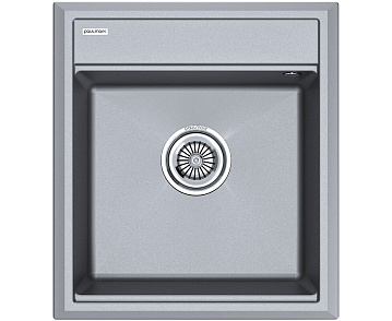 Мойка кухонная Paulmark Stepia M114651-GRM серый металлик