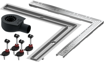 Душевой трап (лоток) TECE Drainline TECEdrainline 6 112 00 угловой 120х120 см комплект