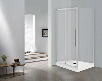 Душевой уголок Esbano Flex ESF-108PS-C 100х80 см, профиль хром, стекло прозрачное