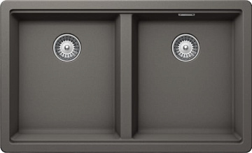 Мойка кухонная Schock Greenwich 80-2 Cristadur серебристый камень