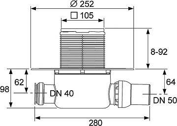 Душевой трап TECE Drainpoint S TECEdrainpoint S 120 3601200