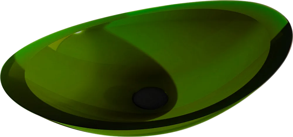 Накладная раковина Abber Kristall AT2808 emerald, зеленая Sancos — официальный сайт