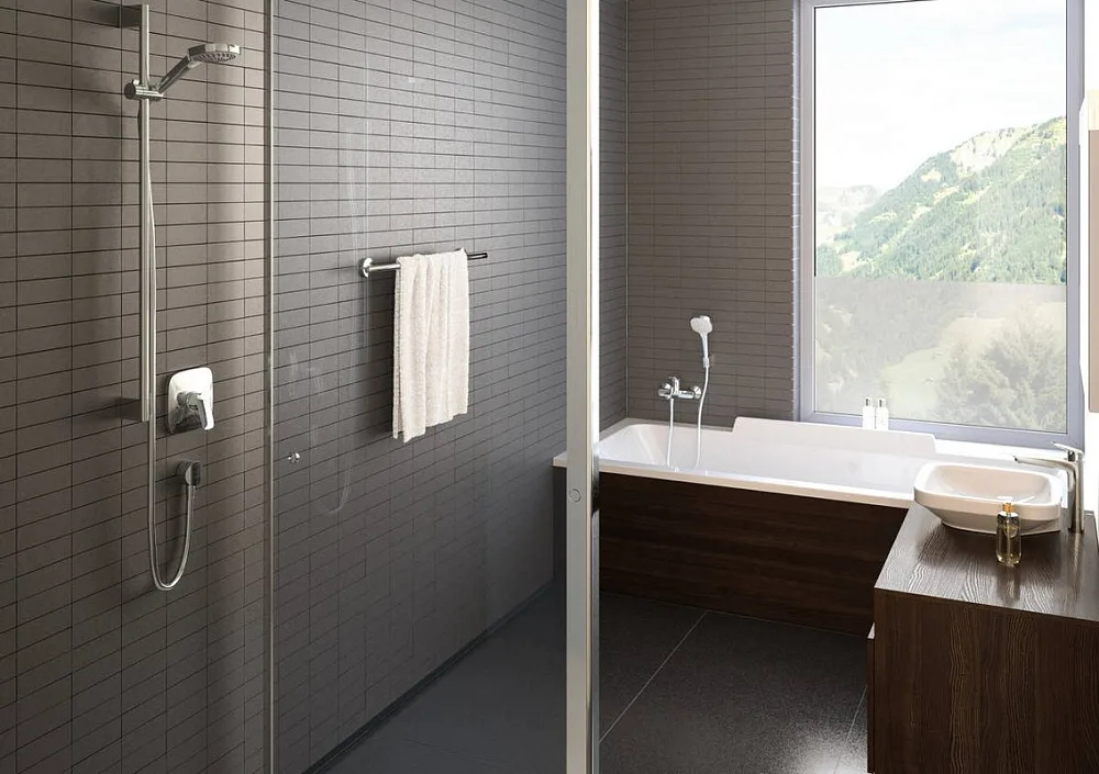 Душевой гарнитур Hansgrohe Croma Select E Croma Select E 26412400, белый, хром Sancos — официальный сайт