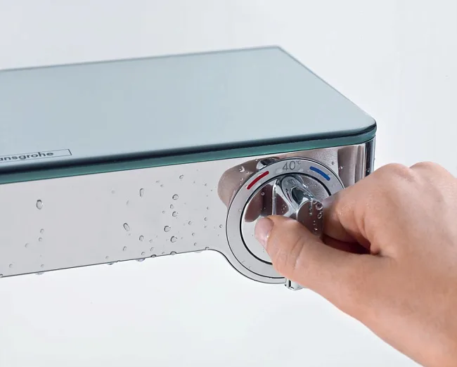 Термостатический смеситель Hansgrohe Ecostat Select 13151000, для ванны с душем Sancos — Оригинал