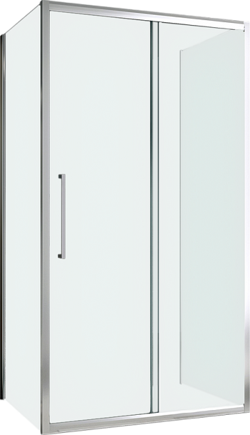 Душевой уголок Abber Schwarzer Diamant AG30110H-S60-S60 110x60, профиль хром, стекло прозрачное