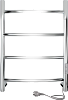 Полотенцесушитель электрический Indigo Arc Lux LCALE60-40Rt серебристый