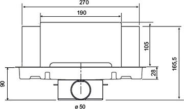 Душевой трап (лоток) Plumberia Selection PSW Walldrain 30 см, нержавеющая сталь матовая