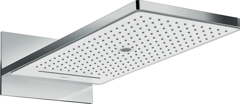 Верхний душ Hansgrohe Rainmaker Select 580 3jet 24011400 EcoSmart, белый, хром Sancos — официальный сайт