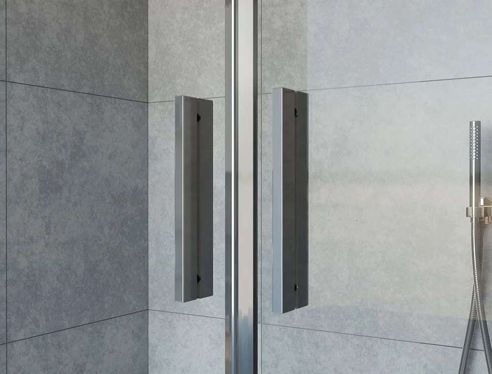 Душевая дверь Vincea Garda VDS-1G2170CLG, 1700, брашированное золото, стекло прозрачное Sancos — официальный сайт