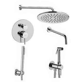 Комплект для ванной Paffoni Light KITZLIG019CR045 С ВНУТРЕННЕЙ ЧАСТЬЮ, хром