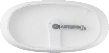 Ванна из искусственного камня Allen Brau Krion Oval 170x80 см, отдельностоящая, матовая белая, оваль
