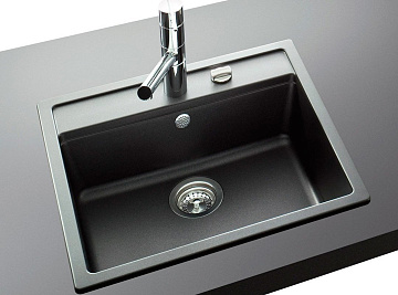Мойка кухонная Schock Nemo 60 (N-100) Cristalite оникс