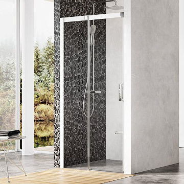 Душевая дверь в нишу Ravak Matrix MSD2-110 L Transparent, профиль белый