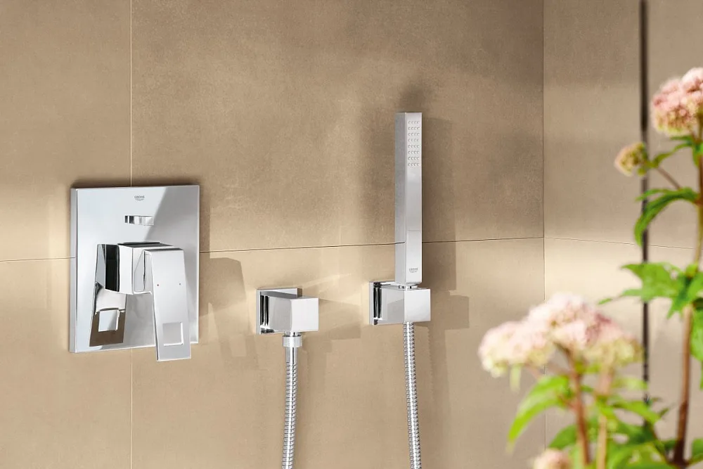 Встраиваемый смеситель Grohe Eurocube 24062000 хром Sancos — официальный сайт