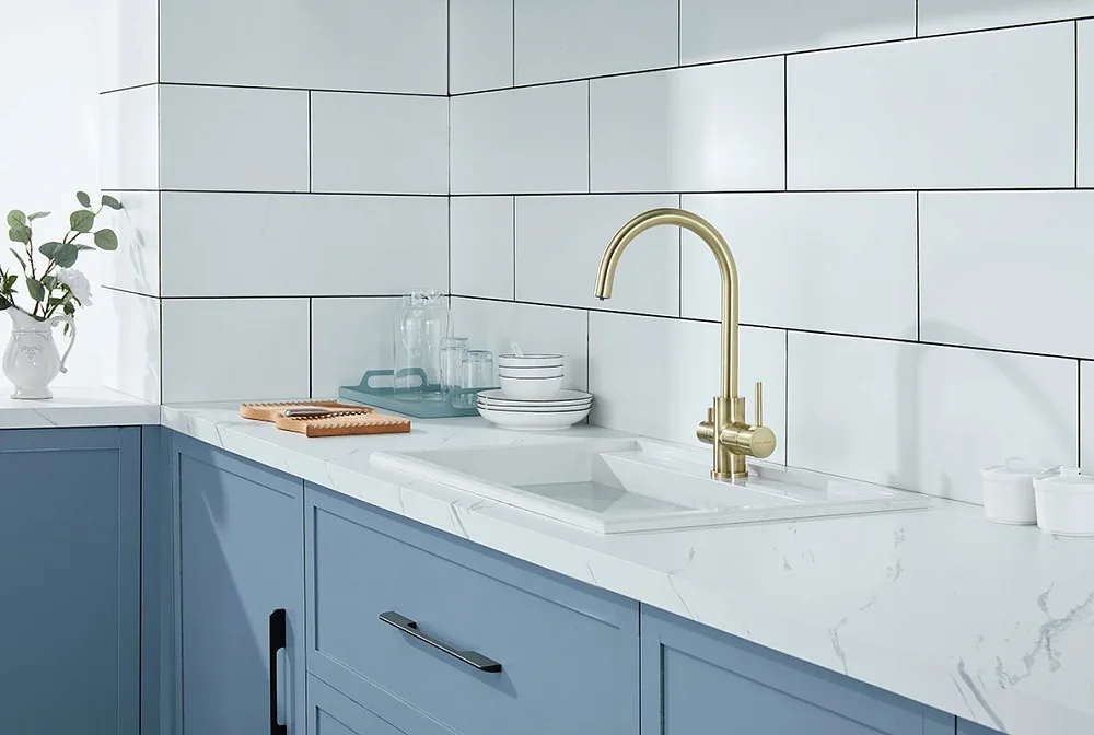 Смеситель для кухни Paulmark Essen Es213211-BR бронза Sancos — официальный сайт