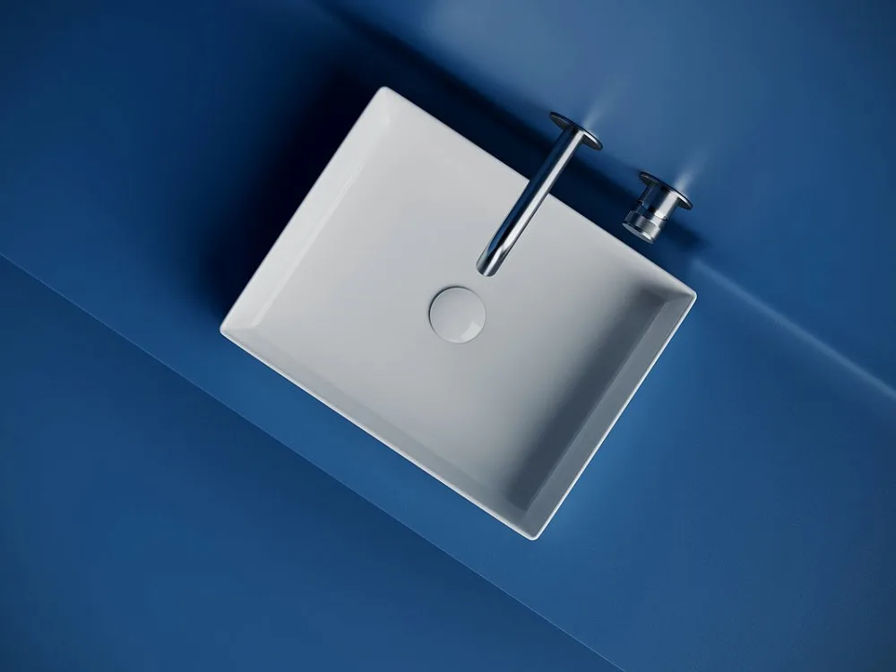 Накладная раковина Ceramicanova Element CN6069 белая глянцевая Sancos — официальный сайт
