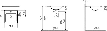 Раковина VitrA S20 5463B003