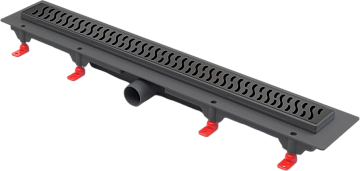 Душевой трап (лоток) MCH Chudej Harmony CH650HC, 65 см, матовый черный