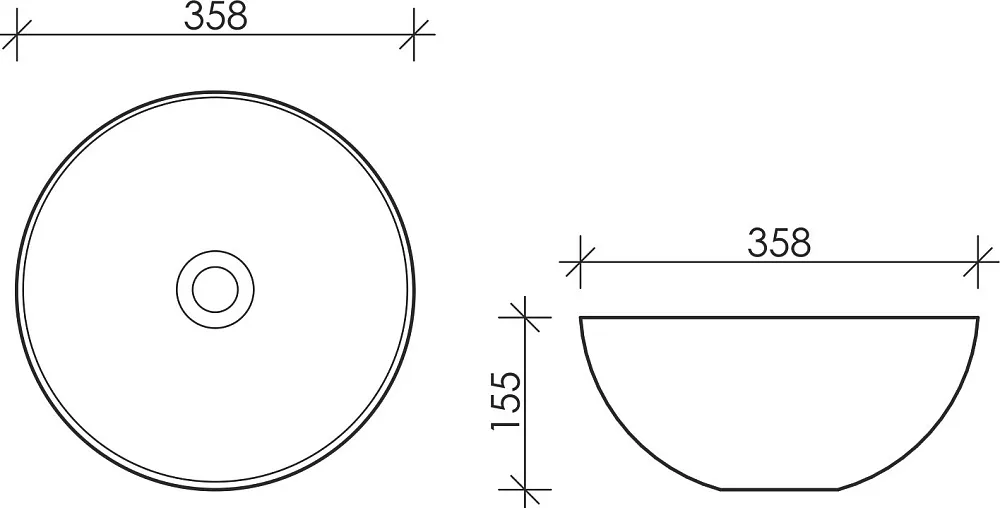 Накладная раковина Ceramicanova Element CN6002 Sancos — официальный сайт