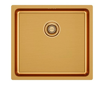 Мойка кухонная Paulmark Vista PM304844-BG, брашированное золото