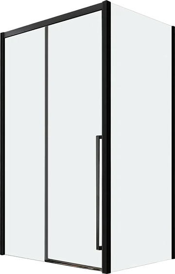 Душевой уголок Veconi Premium Trento PTC-SP-30B 150x100, профиль черный матовый, стекло прозрачное