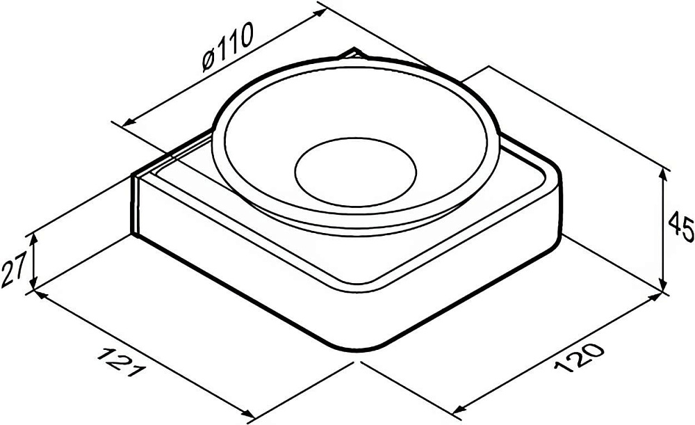 Мыльница Damixa Jupiter DA7734200