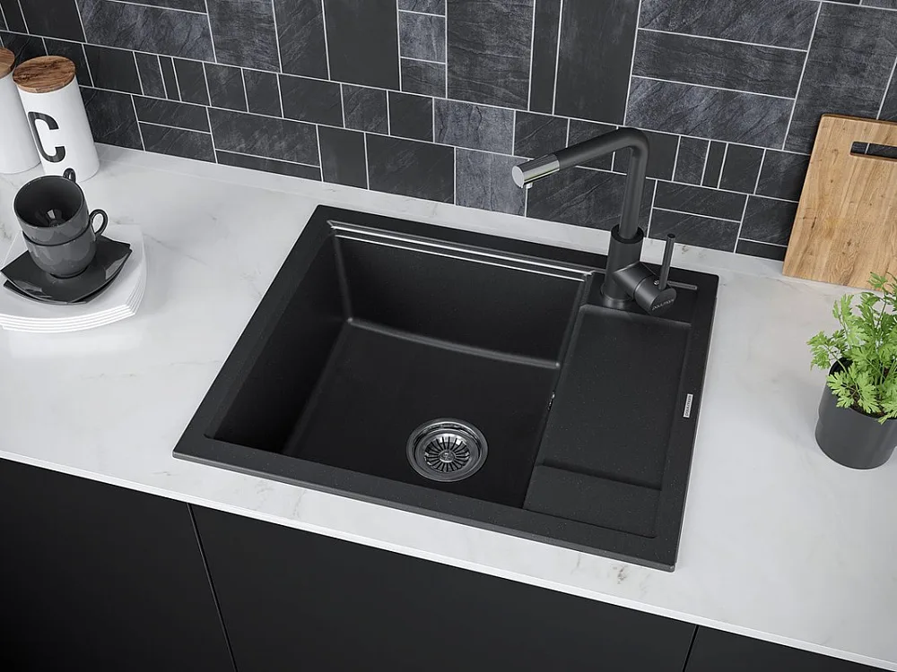 Смеситель для кухни Paulmark Honner Ho212018-401TB антрацит Sancos — официальный сайт