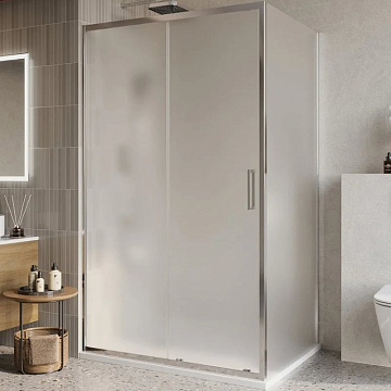 Душевой уголок BelBagno Luce AH-1-120/90-P-Cr профиль хром, стекло рифленое