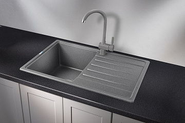Мойка кухонная Granula Standart 7602, графит