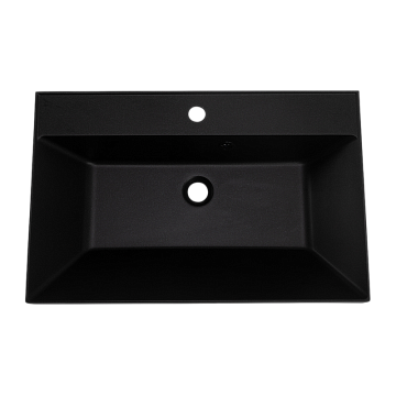Мебельная раковина BelBagno BB700/450-LV-ART-AST-NERO черная матовая