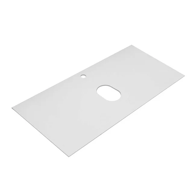 Столешница в ванную под раковину Cezares Slider SLD-100/48-BO bianco opaco Sancos — Оригинал